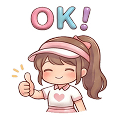 Soft&Cute Golf&DailyStickers