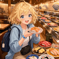 BIG Mieke-chan 02_Kaiten Sushi