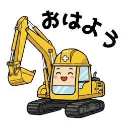 Cute Construction Vehicle Stickers