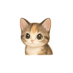 Cute Kitten Tenten Stickers