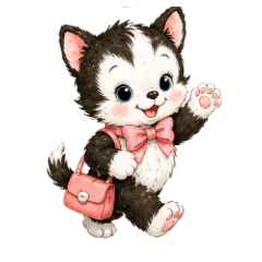 Fluffy Animals: Polite Daily Stickers