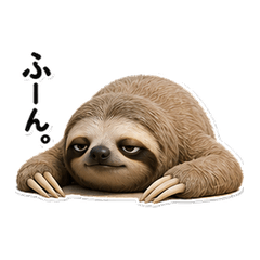Cold Eyes Sloth Kansai Stickers