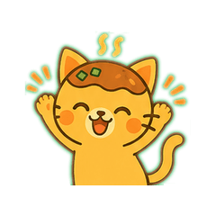 Takoyaki on My Head! Takoyaki Cat