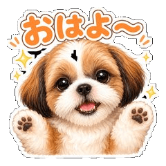 Melon the Shih Tzu's Cozy Stickers