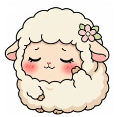 Fluffy Sheep Stickers1019