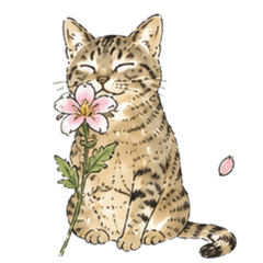 Botanical Kitten Stickers