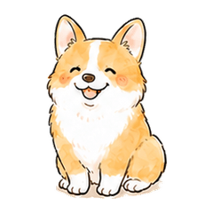 Smiley Corgi Messages