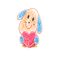 Scribbly Puppy Friends