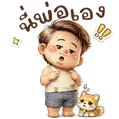 My Dad cute : Love family (big)