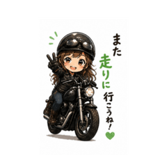Biker Girl! Touring Stickers