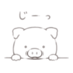 Hand-Drawn Yuru Pig Stickers