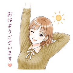 Graceful Daily Chat Stickers_morning