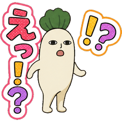 Daikon-san Emotional Stickers