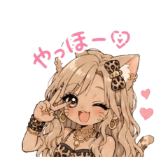 Cat Ear Gal Stickers