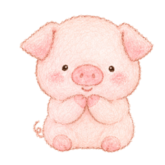Sweet Little Piglet Stickers