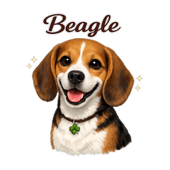 Lucky Beagle Daily Stickers