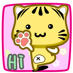 Cute striped cat CAT193 Stiker LINE LINE STORE Cute striped cat CAT193 Stiker LINE LINE STORE
