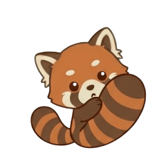 Cute Red  Panda Stickers600