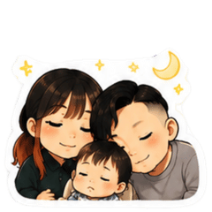 Cute Baby with Mam&Dad