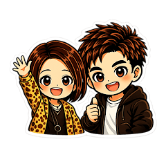 Sweet Couple Stickers for Everyday