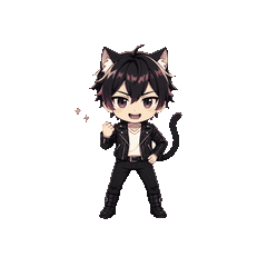 Coolcat-kun Animated Reactions 16