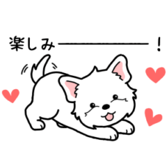 Dog sticker.#19 Westie 2
