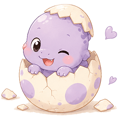 A cute dinosaur family (No Text)