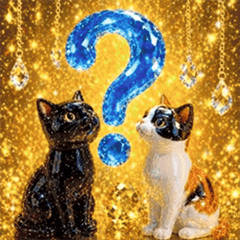 大人可愛い❇︎黒猫と輝く宝石の世界❇︎