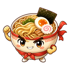 Ramen Hero Comfort Stickers