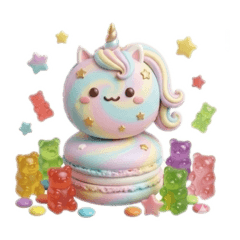 ゆるかわスイーツスタンプ8マカロン