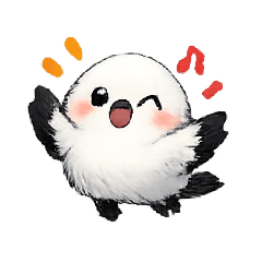The expression of a long-tailed tit