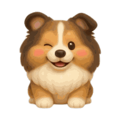 Moving Mochi-Mochi Shetland Sheepdog