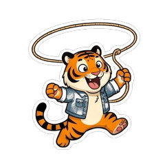 Action Tiger: Full Power Wild Sticker