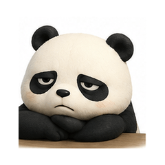 Cold Eyes Panda Kansai Stickers