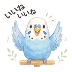 Fu the Parakeet: Useful Daily Stickers