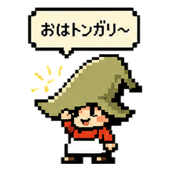 Tongari Boya Retro Pixel Stickers