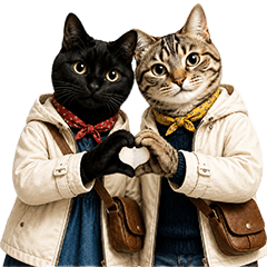 Traveling Cats KuroTora Everyday Words