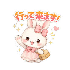 Fluffy x 2 Bunny Daily Stickers