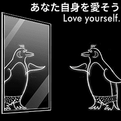 Animated Penguin Art in Polka-Dot Pants