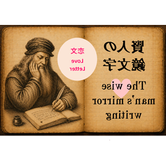 The wise man's mirror writing (love)