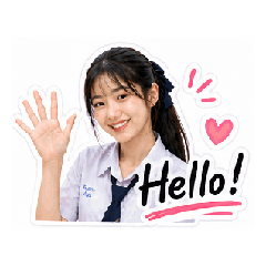 Cute School Girl Dairy Stickers