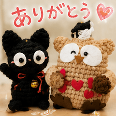 Tomo's Handmade Amigurumi Stickers