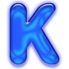 Stamp with only the alphabet K