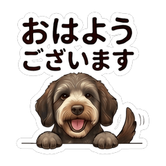 Run Labradoodle Cute Stickers Vol01
