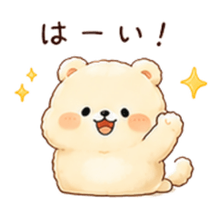 Mochimaru: Fluffy & Round Bear Stickers