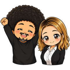 Cute Kansai Couple Stickers