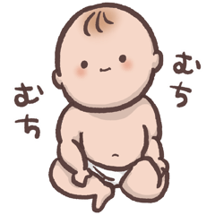 毎日使える！まんまる顔のベイビースタンプ