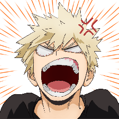 My Hero Academia Bakugou Sticker