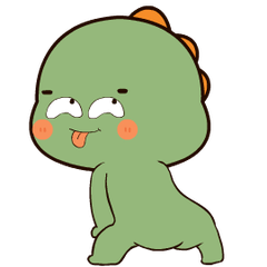 Weird Green Dino 2 : Pop-up stickers