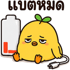 ลูกเจี๊ยบ JibJob แบตหมดแต่ตอบอยู่